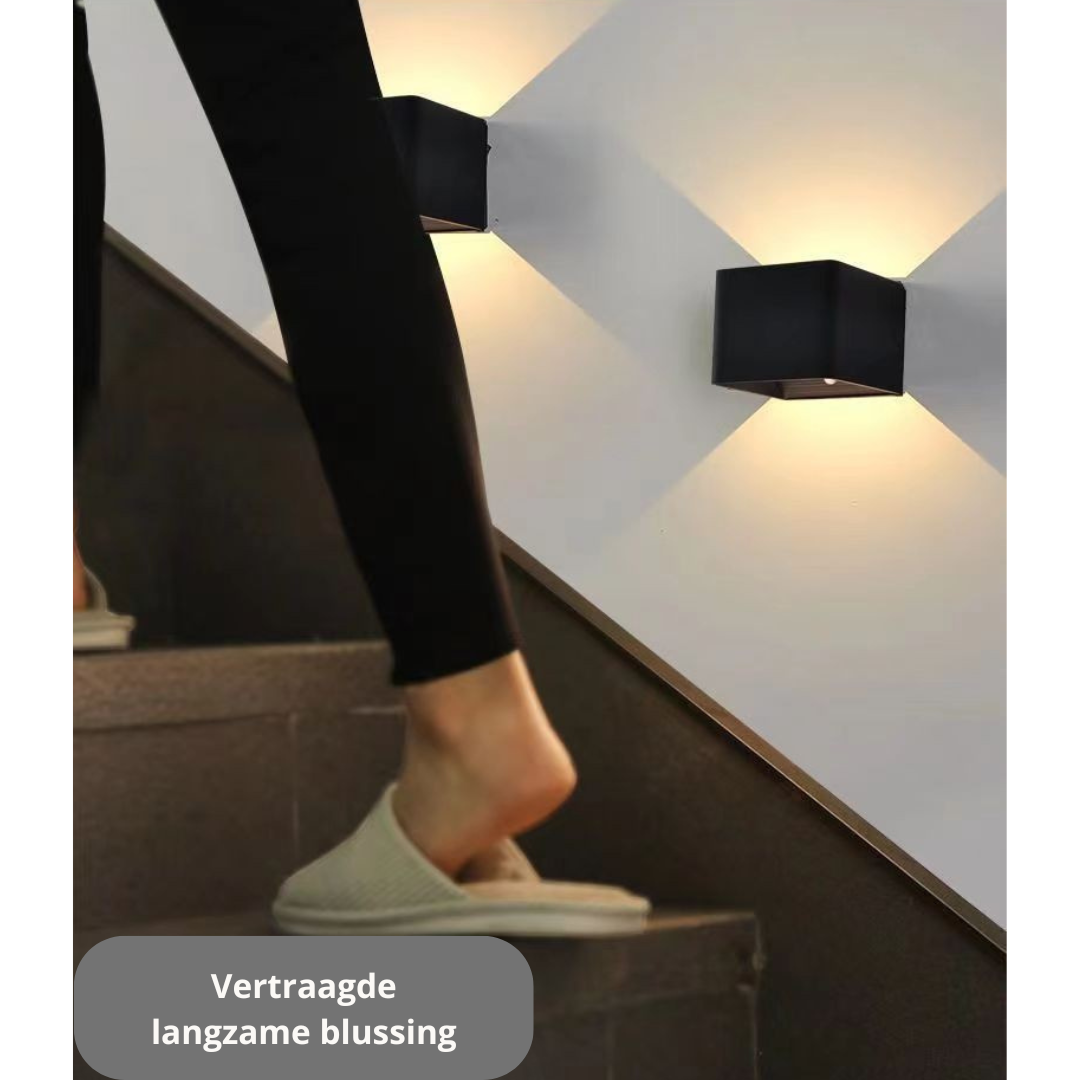 Livista LED Wandlamp – Oplaadbaar – Met Sensor & Afstandsbediening – 3 Lichtkleuren – 5W – Aluminium Lamp – Zwart