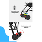 Livista Lichtgewicht Kinderwagen Buggy – Verstelbare Rugleuning 95°-175° – Compact en Comfortabel – 6-36 Maanden – Max. 15 kg– Zwart