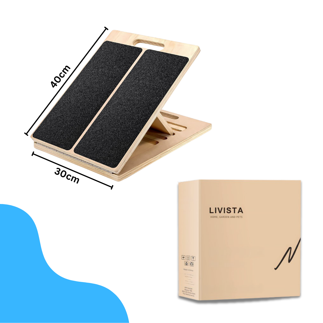 Livista Stretch Board – Verstelbare Slant Board – 5 Hoeken – voor Kuiten, Achillespees & Mobiliteit – Antislip Design