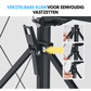 Livista Inklapbare Stellingkast – 5-laags – Met 360° wielen – Open Vakkenkast – Duurzaam Metaal – Ruimtebesparend – H160 x B71 x D38 cm – Max 20 kg per Plank – Zwart