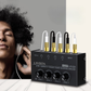 Livista Audio Versterker 4 Kanaals – Hoofdtelefoonversterker – Audio Splitter 4 Weg – 6,35 mm Jack – Microfoon & Instrument Versterker – Studio Audio Hub