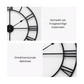 Livista® - Wandklok van Hoge Kwaliteit – Industriële Stijl – Moderne Klok – Stille Uurwerk – Diameter 40 cm – Metaal – Zwart