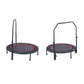 Livista Fitness Trampoline – Ø122 cm – Verstelbare Handgreep – Antislip Zuignappen – Krachtige Veren – Max. 200 kg – Voor Binnen & Buiten – Zwart/Rood