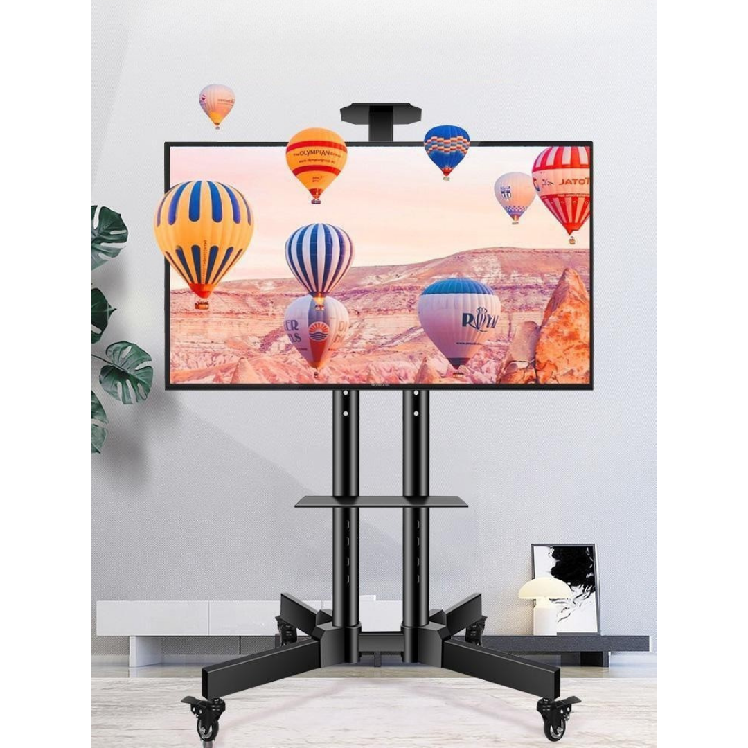 Livista Verrijdbare TV Standaard – Draaibaar – 3 Standen in Hoogte Verstelbaar – Geschikt voor 32 tot 65 Inch – Stevige Monitor Standaard