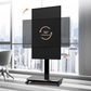 Livista  Verrijdbare TV Standaard – 90° Draaibaar – Horizontaal & Verticaal – Geschikt voor 26-60 Inch – Mobiele TV Vloerstandaard – In Hoogte Verstelbaar met Handslinger – Max. 70 kg – Met Remwielen