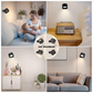 Livista Oplaadbaar Wandlamp – 2 Stuks – Draadloos Nachtlampje – Touch & Afstandsbediening – 3 Kleurtemperaturen – Dimbaar – USB – Zwart