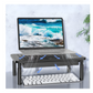 Livista® - Monitorstandaard- Set van 2 - Verstelbare Monitorverhoger - Metaal - Zwart - 37 x 23.5 x 10 cm