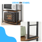 Livista Keuken Opbergrek – 6-laags – Met 6 S-haken – Staal & Houtlook – Stevig en Stabiel – 167x60x40cm