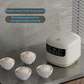 Livista Rijstkoker – 2L – Multicooker – Met Stoomfunctie, Timer en Warmhoudfunctie – 10 Programma's – Titanium Binnenpan – Touchscreen – Wit