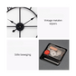 Livista® - Wandklok van Hoge Kwaliteit – Industriële Stijl – Moderne Klok – Stille Uurwerk – Diameter 40 cm – Metaal – Zwart