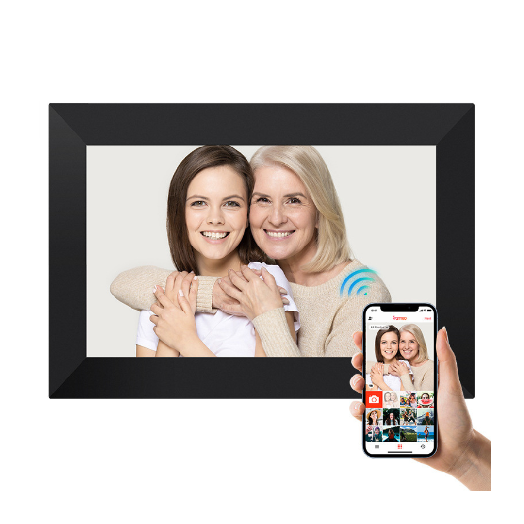 Livista Digitale Fotolijst – 32GB Geheugen – 10.1 inch – Frameo App –HD+ IPS Touchscreen – WiFi Fotokader – Zwart