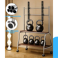 Livista Mobiele TV Standaard – Verrijdbaar TV Meubel – Dubbele Houten Planken – Geschikt voor 32-75 Inch TV – Max. 50 kg – Stalen Frame