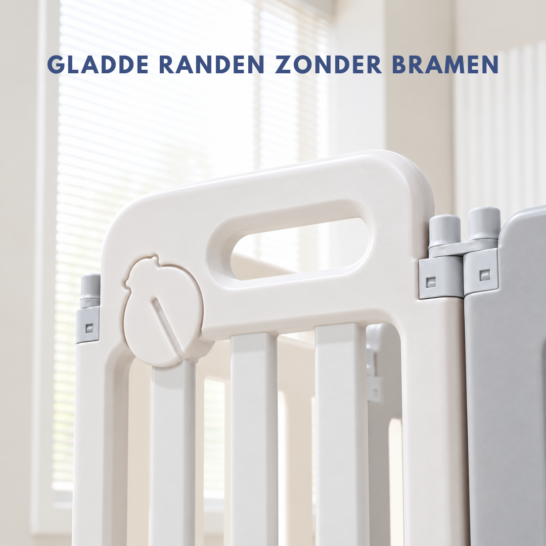 Livista Grondbox Baby –156x156x61cm – Inklapbare Speelbox met Walvisthema – 12+2 Panelen – Verstelbare Basketbalring – Met Zuignappen – Inclusief Kruipmat – Veilig Kinderbox Playpen