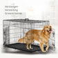 Livista® - Metalen Hondenkennel XL – Inclusief PVC Lade – Met Handgrepen – 2 Deuren – Duurzaam en Praktisch – 107x76x68cm