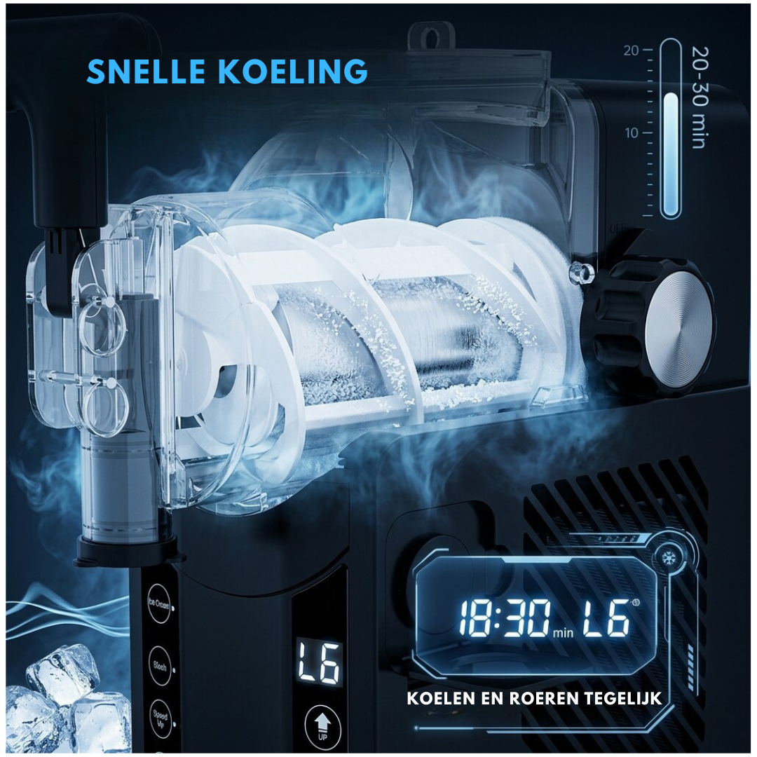 Livista Slushmachine – Slush & Frozen Drink Maker – 5 Programma’s – 20 Min Snel Bevriezen – Smart Touchscreen – Auto Clean – Zonder IJs – Freeze & Stir Technologie – Zwart