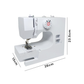 Livista® Naaimachine – 12 Stiksels – Dubbelzijdig Naaien – LED-verlichting – 2 Snelheidsstanden – Wit