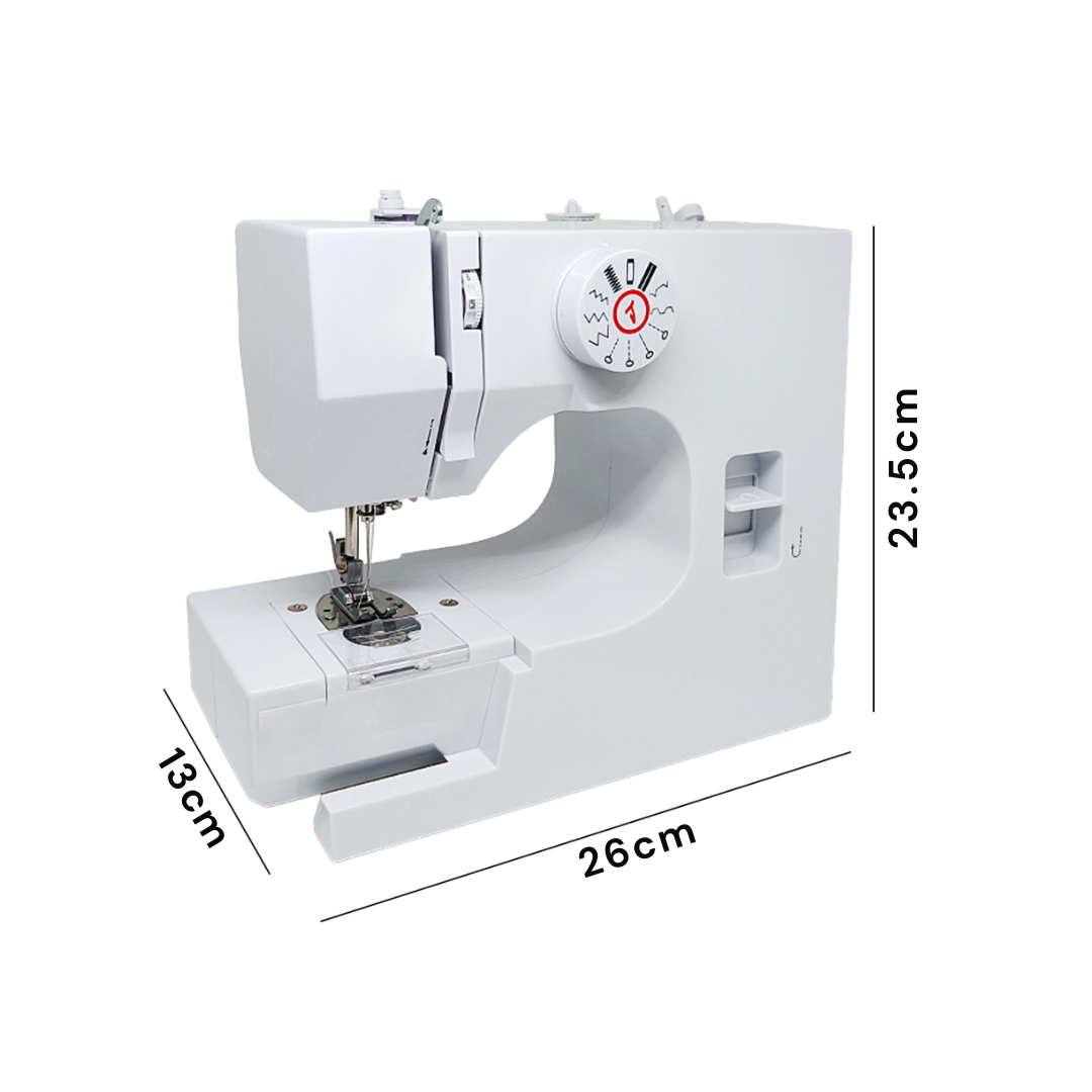 Livista® Naaimachine – 12 Stiksels – Dubbelzijdig Naaien – LED-verlichting – 2 Snelheidsstanden – Wit