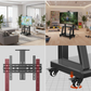 Livista Verrijdbare TV-standaard – 4 Standen in Hoogte Verstelbaar – met 360° Wielen & Rem – In Hoogte Verstelbaar 110–150cm – Geschikt voor 32 tot 70 inch – Stevig tot 100 kg