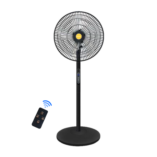 Livista Statiefventilator - Met Afstandsbediening - Staande Ventilator - 112 cm Hoog - 8 Snelheden - Timer - 90° Oscillerend - 40° Kantelbaar - Zwart