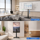 Livista  Verrijdbare TV Standaard – 90° Draaibaar – Horizontaal & Verticaal – Geschikt voor 26-60 Inch – Mobiele TV Vloerstandaard – In Hoogte Verstelbaar met Handslinger – Max. 70 kg – Met Remwielen