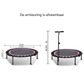 Livista® - Trampoline – Fitness en Springen – Ronde Trampoline voor Volwassenen en Kinderen – Diameter 100 cm – Max. 250 kg – Extra Stabiel