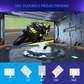Livista Smart Mini Beamer – 4K Ondersteuning – Android 13 – WiFi 6 & Bluetooth 5.0 – Auto Keystone – Draagbare HD Projector – Voor Thuisbioscoop, Gaming & Presentaties – Geschikt voor IOS en Android – Wit