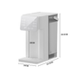 Livista Instant Heetwaterdispenser – 6 Temperatuurstanden – 8 Waterhoeveelheden – 3L Afneembaar Waterreservoir – LED Touchscreen – Energiezuinig Nachtlampje – Kinderbeveiliging – Compact en Handig - Wit