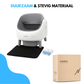 Livista Automatische Kattenbak - Zelfreinigende Kattenbak - Elektrische Kattenbak - Inclusief App - 76L XXL - Met Kattenbakmat en 2 Rollen Opvangzakjes - Geurfilter - Open Design - Wit
