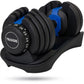 Truskore Verstelbare Dumbbell 24KG - Prijs per Dumbell - Smart Dumbbells - Gewichten Set Halters- Gewichtenset voor Home Gym - Adjustable Dumbbells - Dumbbells Verstelbaar van 2,5 kg tot 24kg