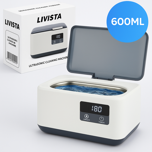 Livista Ultrasoon Reiniger - Ultrasonic Cleaner - 600 ML - Reinigingsapparaat voor Sieraden en Brillen
