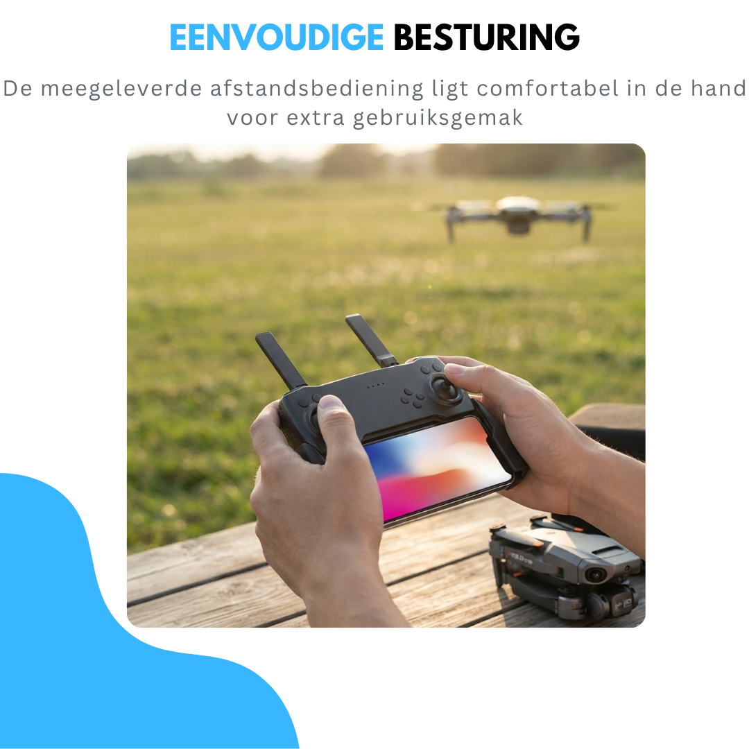Livista P8 Drone Zwart - Mini Drone voor Binnen & Buiten - Drone met dubbele camera - Obstakelontwijking - Inclusief opbergtas en 2 Batterijen - Geschikt voor kinderen en volwassenen