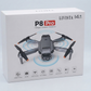 Livista P8 Drone Zwart - Mini Drone voor Binnen & Buiten - Drone met dubbele camera - Obstakelontwijking - Inclusief opbergtas en 2 Batterijen - Geschikt voor kinderen en volwassenen