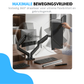 Livista Monitor Arm met Gasveer- Monitorbeugel voor 2 Schermen - Beugel - Standaard - Verstelbare Monitorbeugel - 13 t/m 32 Inch - Zwart