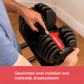 Truskore Verstelbare Dumbell 24KG - Prijs per Dumbell -  Smart Dumbbells - Gewichten Set Halters- Gewichtenset voor Home Gym - Adjustable Dumbbells  - Dumbbells Verstelbaar  van 2,5 kg tot 24kg
