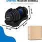 Truskore Verstelbare Dumbbell 24KG - Prijs per Dumbell - Smart Dumbbells - Gewichten Set Halters- Gewichtenset voor Home Gym - Adjustable Dumbbells - Dumbbells Verstelbaar van 2,5 kg tot 24kg