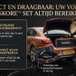 Truskore Autokrik - Schaarkrik Set - Garagekrik - Hydraulische Krik - Gereedschapsset - Incl Opbergtas - 2000 kg Hefvermogen - Zwart