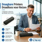 Livista Draadloze Thermische Printer -  Draagbare Pocket Printer voor Smartphone  - Mini Pinter voor Mobiel / Laptop / Computer  – A4 / US Letter - Incl 2 rollen Papier - USB/USB-C -Bluetooth