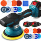 Truskore Polijstmachine - Poetsmachine Auto - Polijstschijven - Poliermachine - Polijstset - 2 Accu's, Oplader & Pads