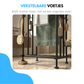 Livista Handdoekrek 4 Armen XL – Staand Handdoekrek Badkamer Zwart – Handdoekenrek – Handdoek rek - Vrijstaand Voor Grote Handdoeken - Handdoekenhouder – Zonder Boren