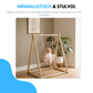 Livista Houten Babyschommel - Inklapbaar - Swing - Wipstoel Met Schommelstoel - Baby Zitje - Dennenhout - Houten Speelgoed