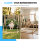 Livista Houten Babyschommel - Inklapbaar - Swing - Wipstoel Met Schommelstoel - Baby Zitje - Dennenhout - Houten Speelgoed