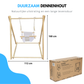 Livista Houten Babyschommel - Inklapbaar - Swing - Wipstoel Met Schommelstoel - Baby Zitje - Dennenhout - Houten Speelgoed
