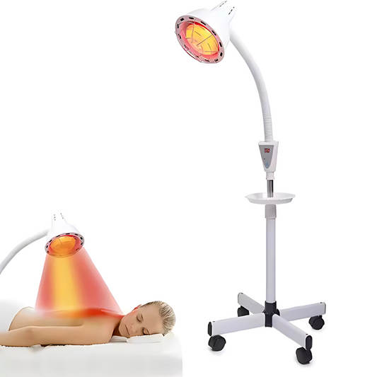 Livista Infraroodlamp - 275W Rood Licht Therapie - Warmtelamp voor Spieren, Gewrichten, Pijnverlichting & Huidverbetering - Red Light Therapy met 360° Draaibare Kop & Timer - Verwarming - Verwarmingspaneel - Infrarood - Fibromyalgie