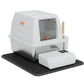Livista RVS Kattenbak - Kattentoilet Roestvrijstaal - Incl. Kattenbakschep met Houder en Gritopvang Opstapje - 2 in 1 Open Kattenbak met Afneembare Deksel - 60x40x38cm - Wit