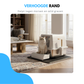 Livista RVS Kattenbak - Kattentoilet Roestvrijstaal - Incl. Kattenbakschep met Houder en Gritopvang Opstapje - 2 in 1 Open Kattenbak met Afneembare Deksel - 60x40x38cm - Wit