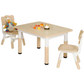 Verstelbare Kindertafel met Stoelen – Ergonomische Speel- & Tekentafel – Veilig & Stevig –  Speeltafel en 2 Stoelen - Verstelbaar Kinder Tafel - Voor Kinderen 3-8 Jaar