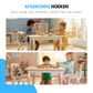 Verstelbare Kindertafel met Stoelen – Ergonomische Speel- & Tekentafel – Veilig & Stevig –  Speeltafel en 2 Stoelen - Verstelbaar Kinder Tafel - Voor Kinderen 3-8 Jaar