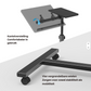 Livista Laptoptafel - Bedtafel met wieltjes - Bedleestafel - Laptop Standaard - Bijzettafel op wielen - Zit Sta Bureau - In hoogte verstelbaar - Maximale hoogte 90 cm