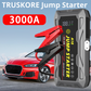 Truskore 12V Jumpstarter - 3000A/20.000 mAh – Startkabels Met Powerbank - Starthulp Voor Auto’s Met LED- en SOS Noodlicht- Incl. Koffer
