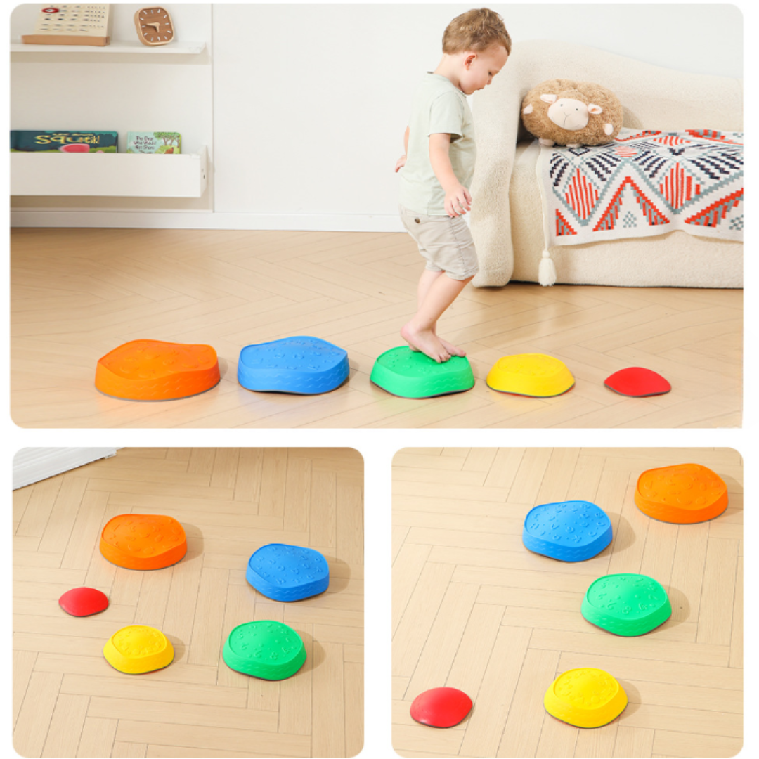 Livista Stapelstenen  - Stapstenen - Rivierstenen - Voor Kinderen - Stepping Stones - Balansstenen - Balansspeelgoed - Heuveltoppen - Educatief/Montessori Speelgoed - Evenwicht